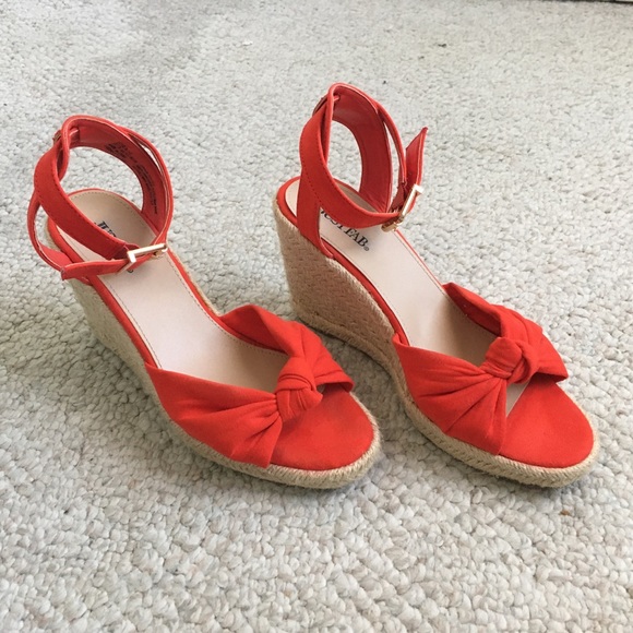 JustFab Shoes - Red wedge heels